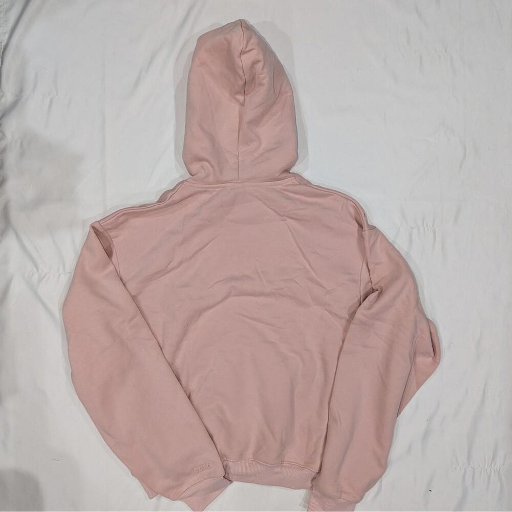 SKIMS Cotton Fleece Classic Pullover Hoodie Light Pink M Women Logo NWT - Picture 5 of 7